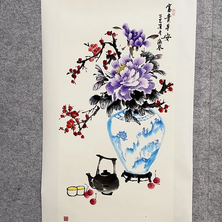 国画花鸟的翅膀和翅膀