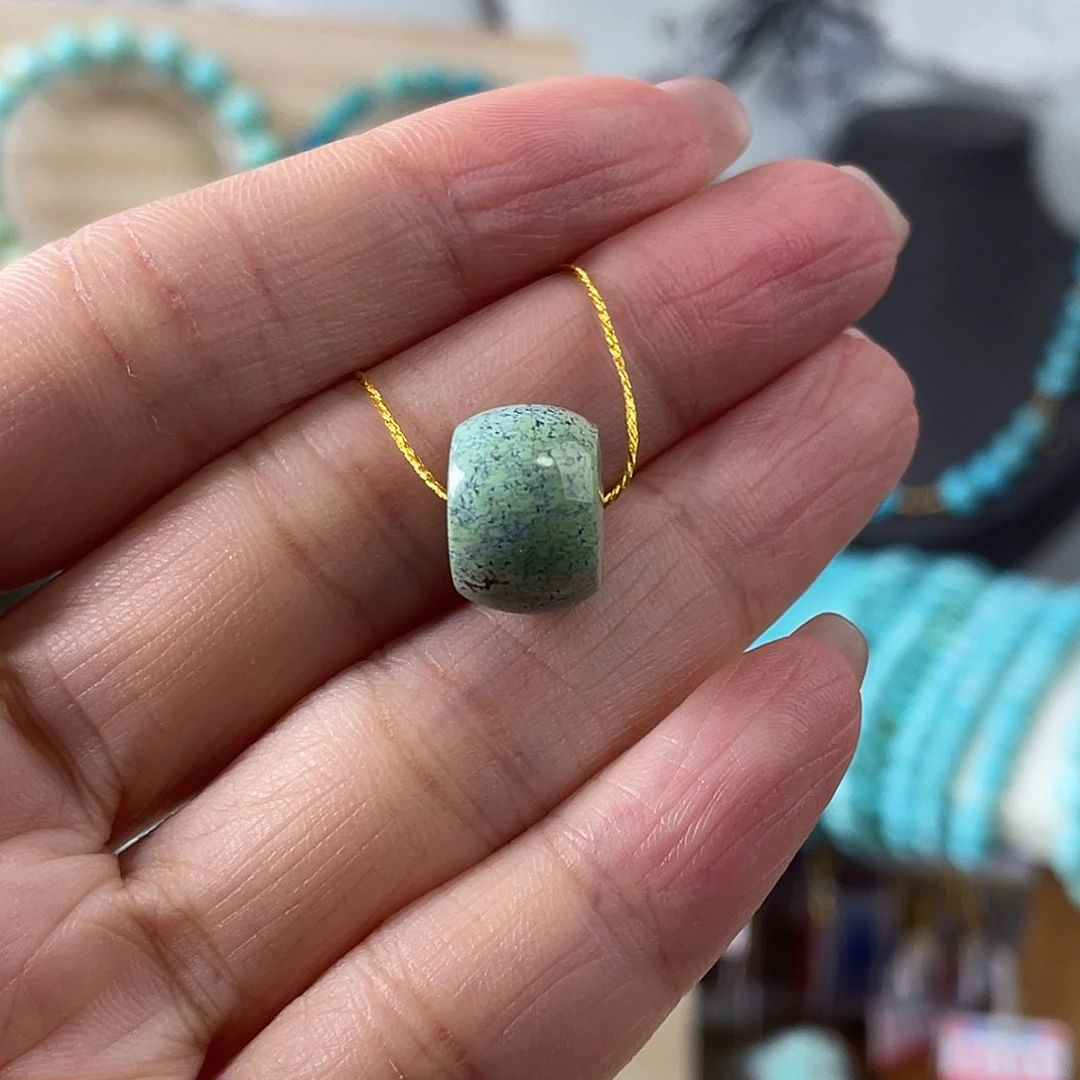 未镶嵌绿松石手串特色多彩珠卡12.9