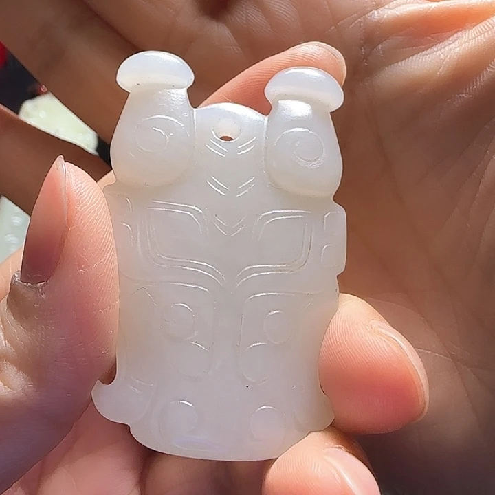 和田玉车挂未镶嵌