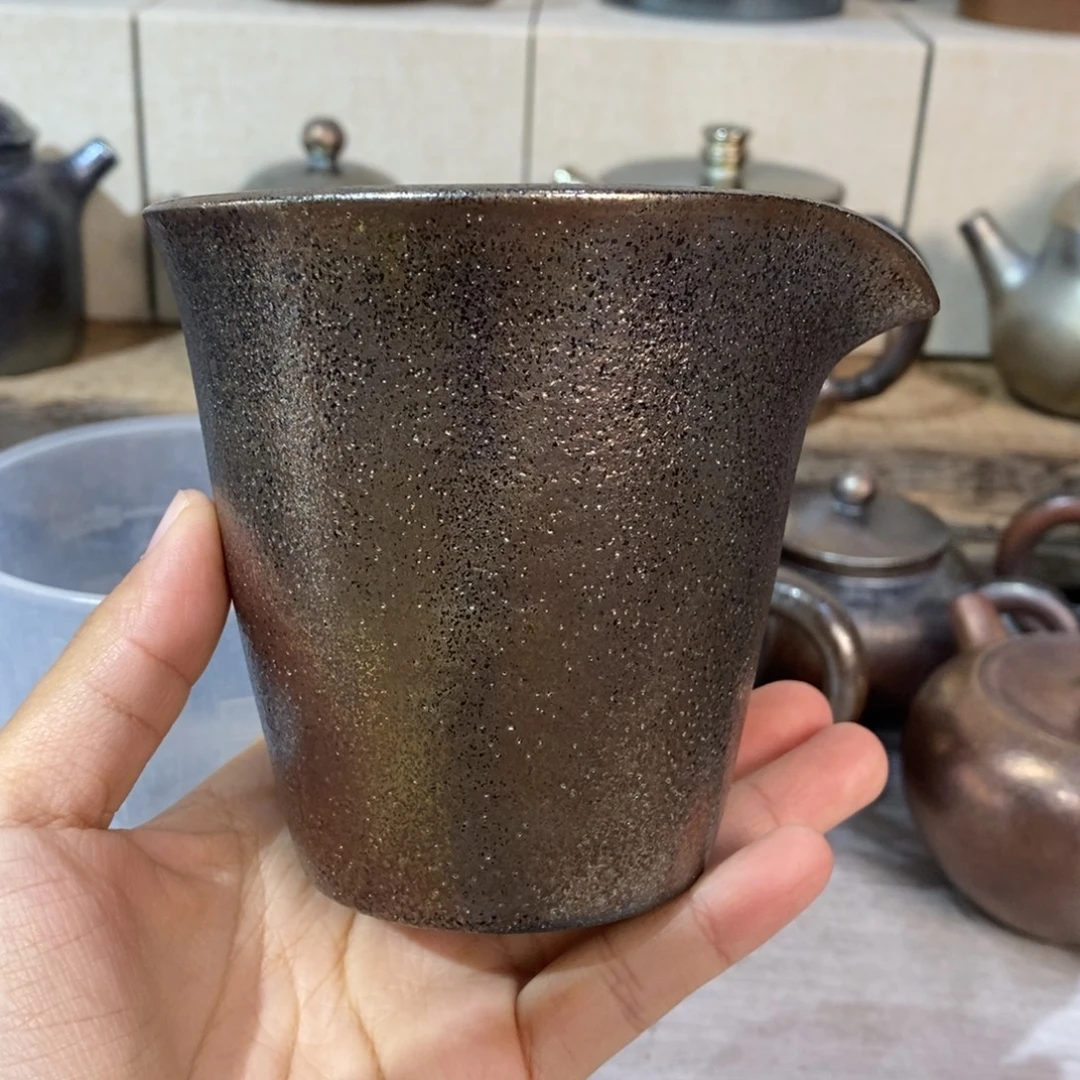 思***睿云南建水紫陶柴烧公道杯