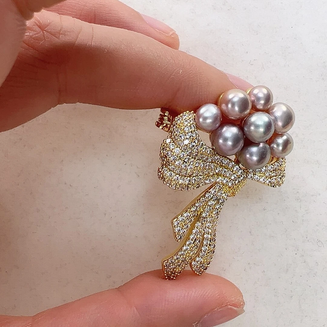 淡水珍珠胸饰未镶嵌