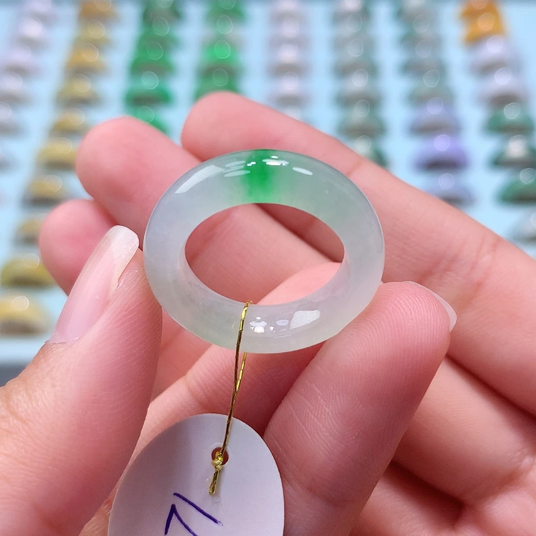 未镶嵌戒指翡翠12圈