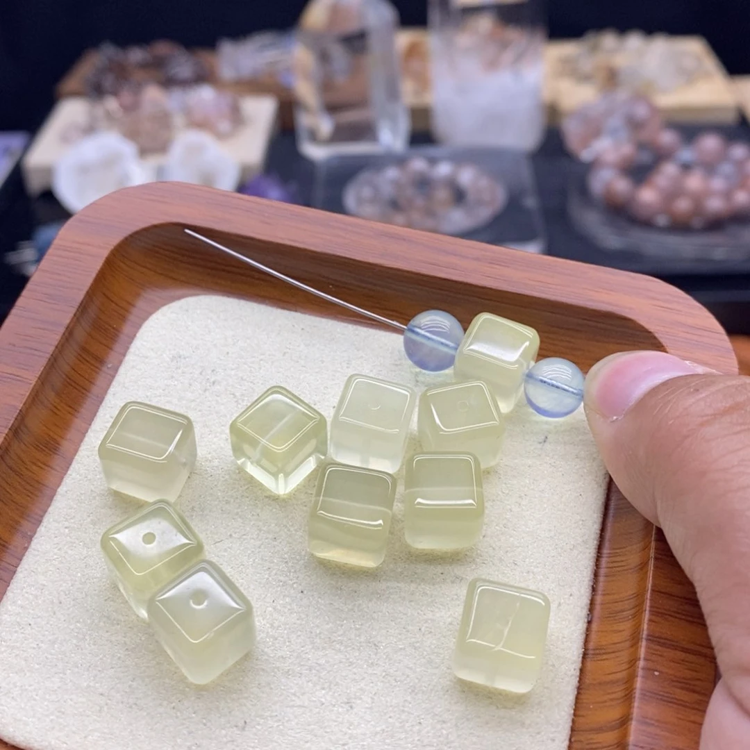 黄水晶方糖卡10未镶嵌水晶