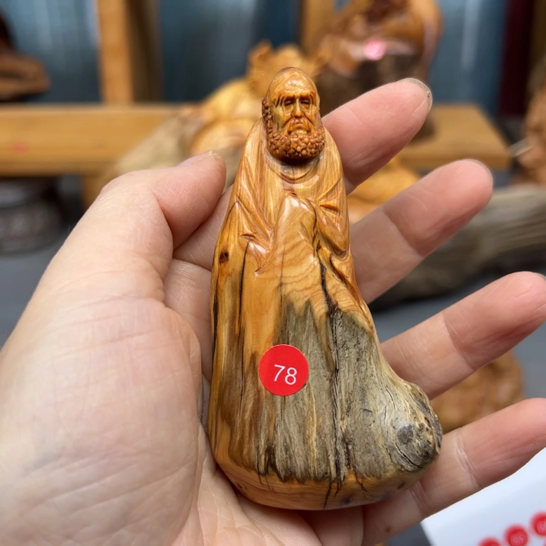 小***祥木崖柏木摆件手把件，