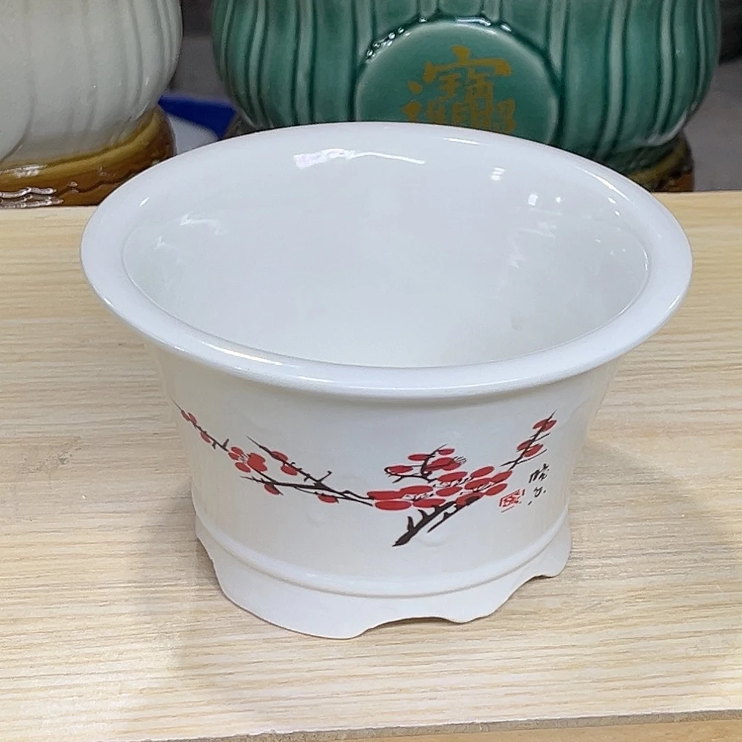 陶瓷绿植多肉微瑕花盆口径15*9