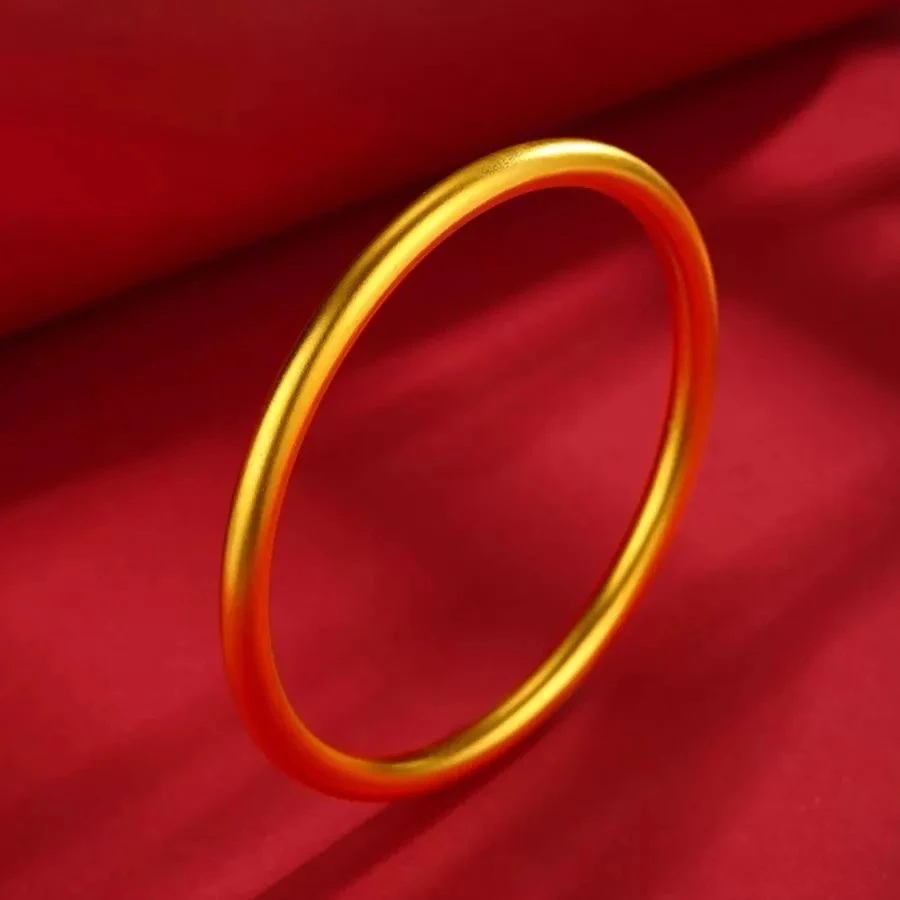 铜合金手镯 铜合金手镯铜合金手镯5mm素圈手镯女生轻奢