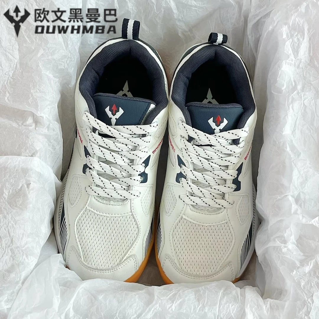 欧文黑曼巴专业羽毛球鞋运动鞋男款网面透气牛筋底青少年训练鞋女