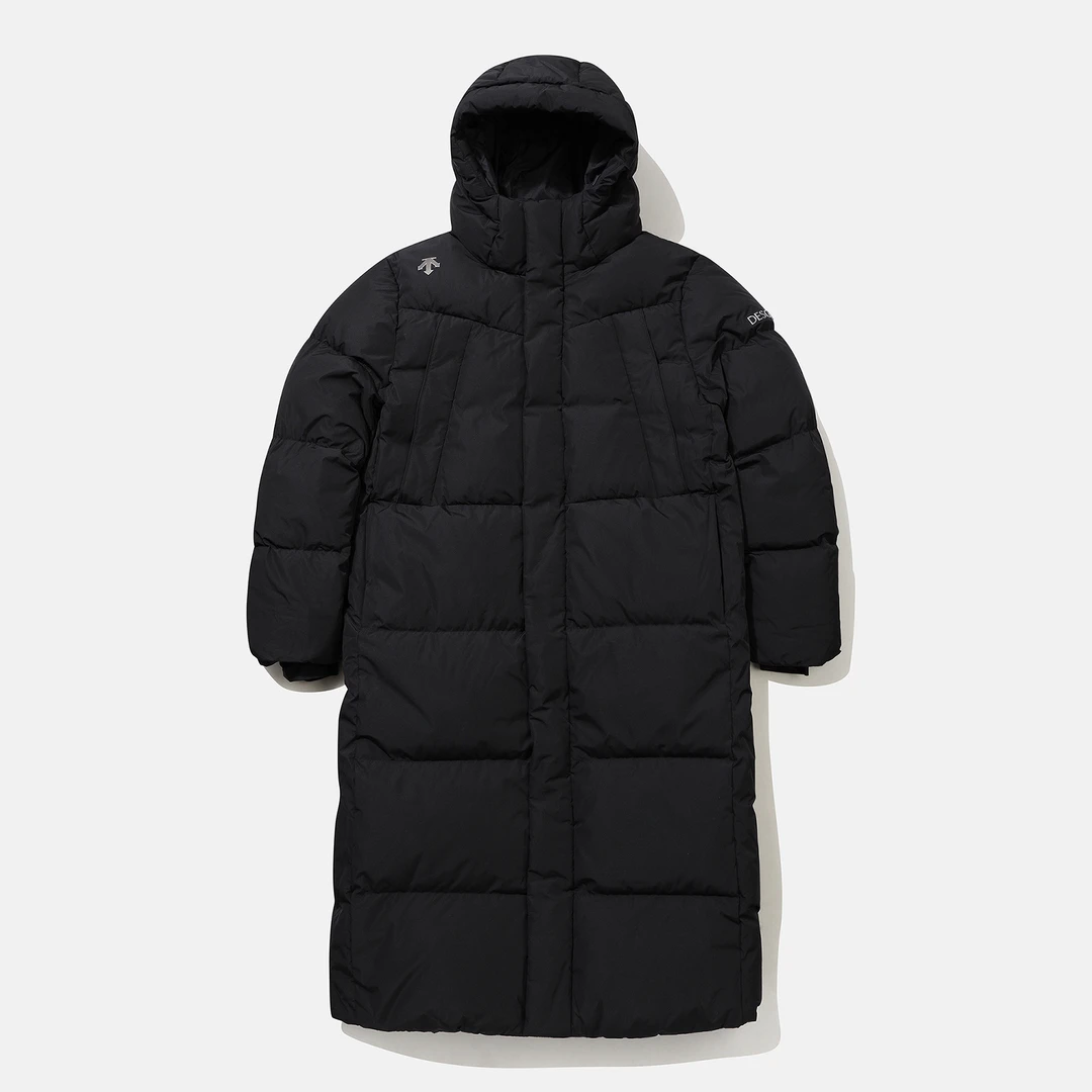 DESCENTE/迪桑特冬季连帽羽绒服中长款男女加厚保暖SQ323SDJ91