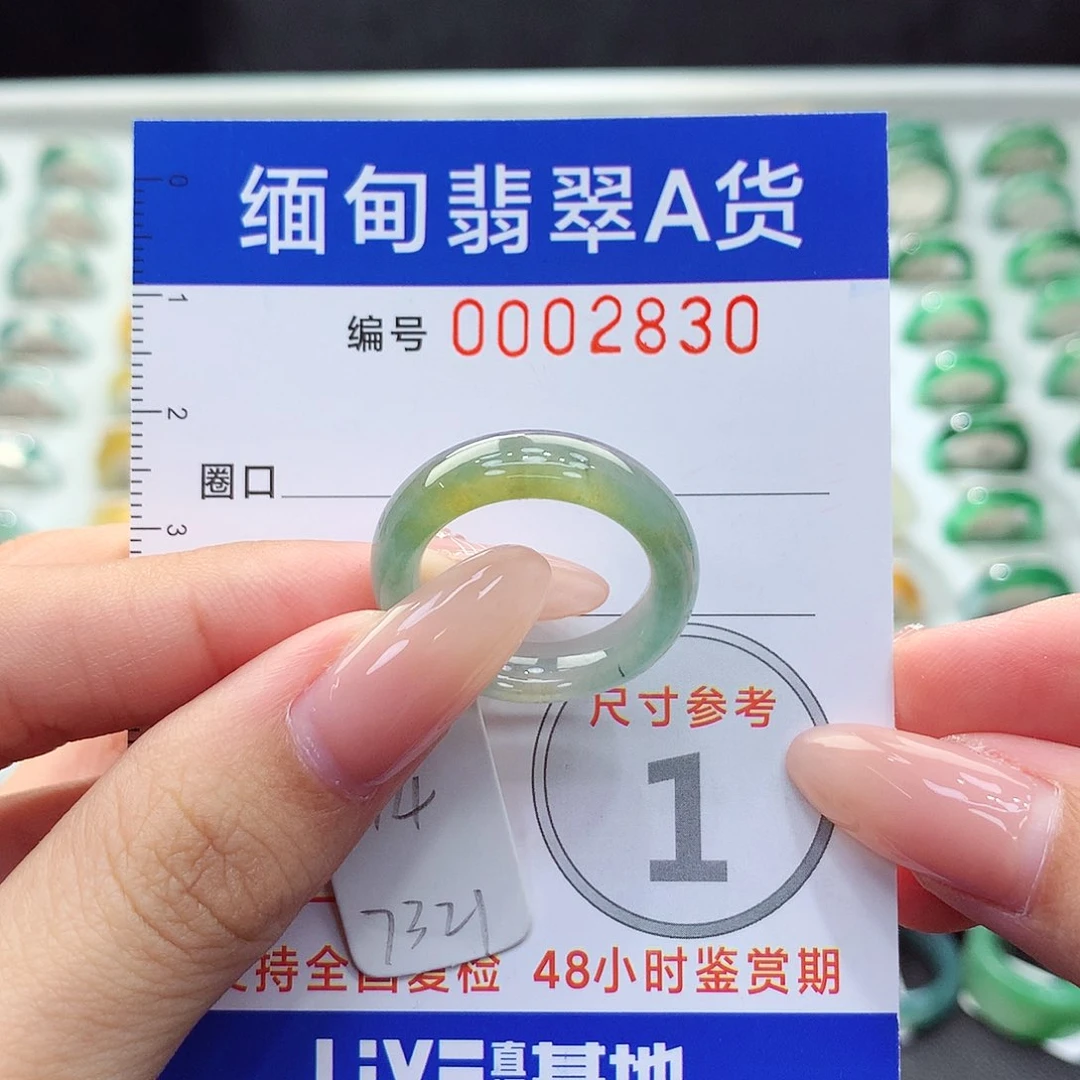 未镶嵌戒指翡翠14号