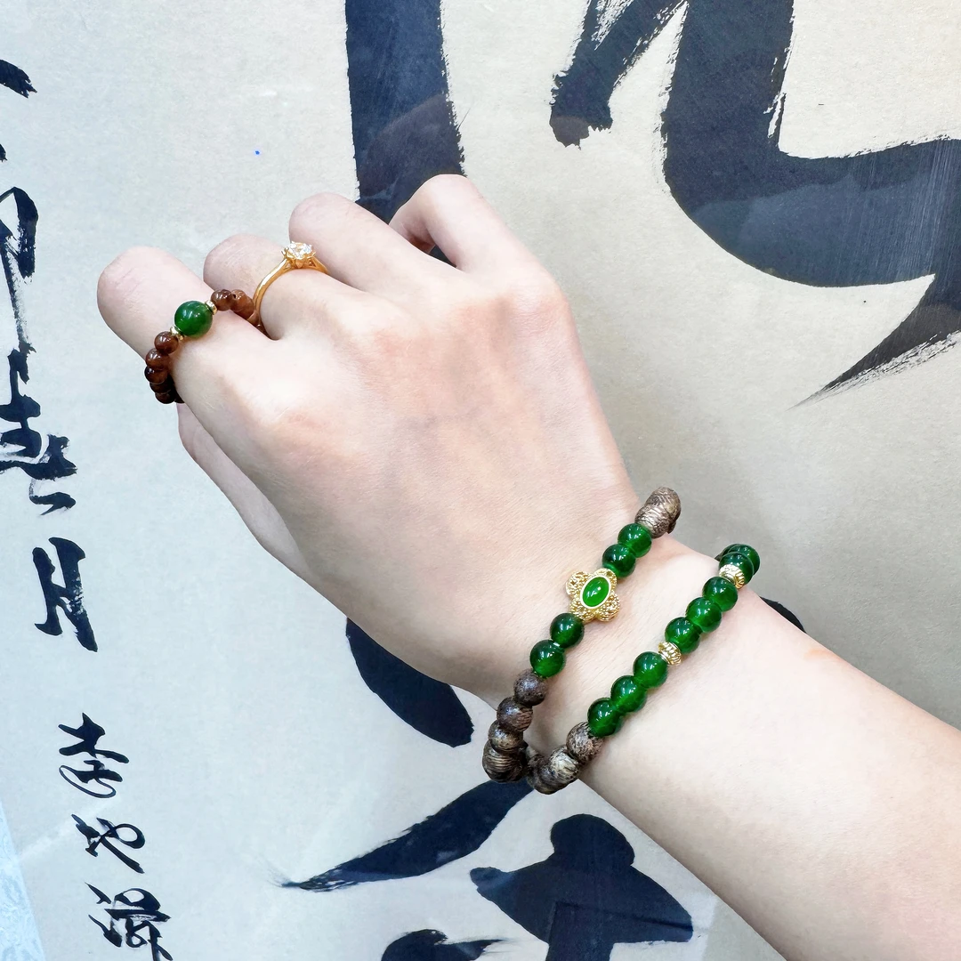 增香沉香木m-ag054  精选多圈手串（送高端丝绒福牌礼盒（盒型随机）