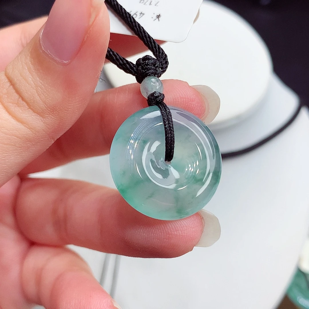 翡翠未镶嵌胸饰翡翠86，21.7/5.3