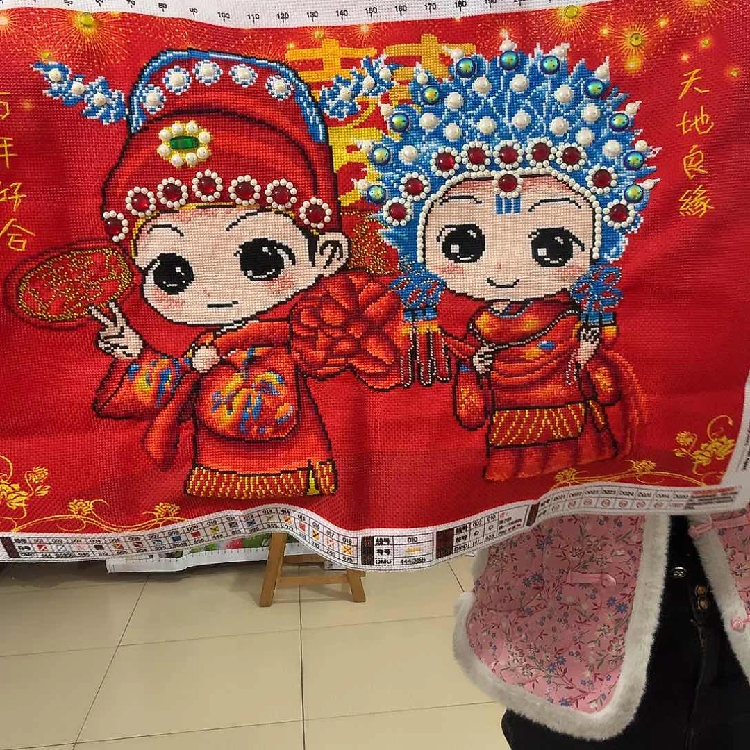 棉用****1十字绣成品出售