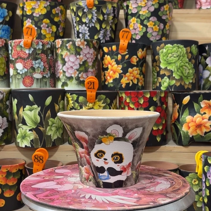 景德镇手绘花盆陶瓷17/12