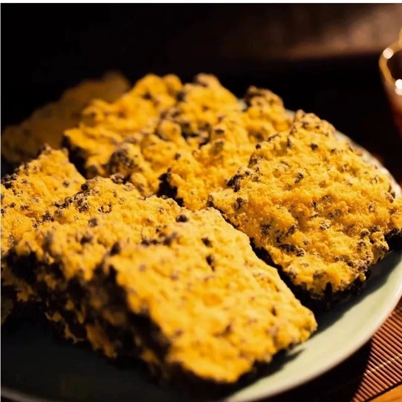 【黑金锅巴团】黑金蟹黄锅巴咸蛋黄黑米肉松办公室网红休闲零食礼包