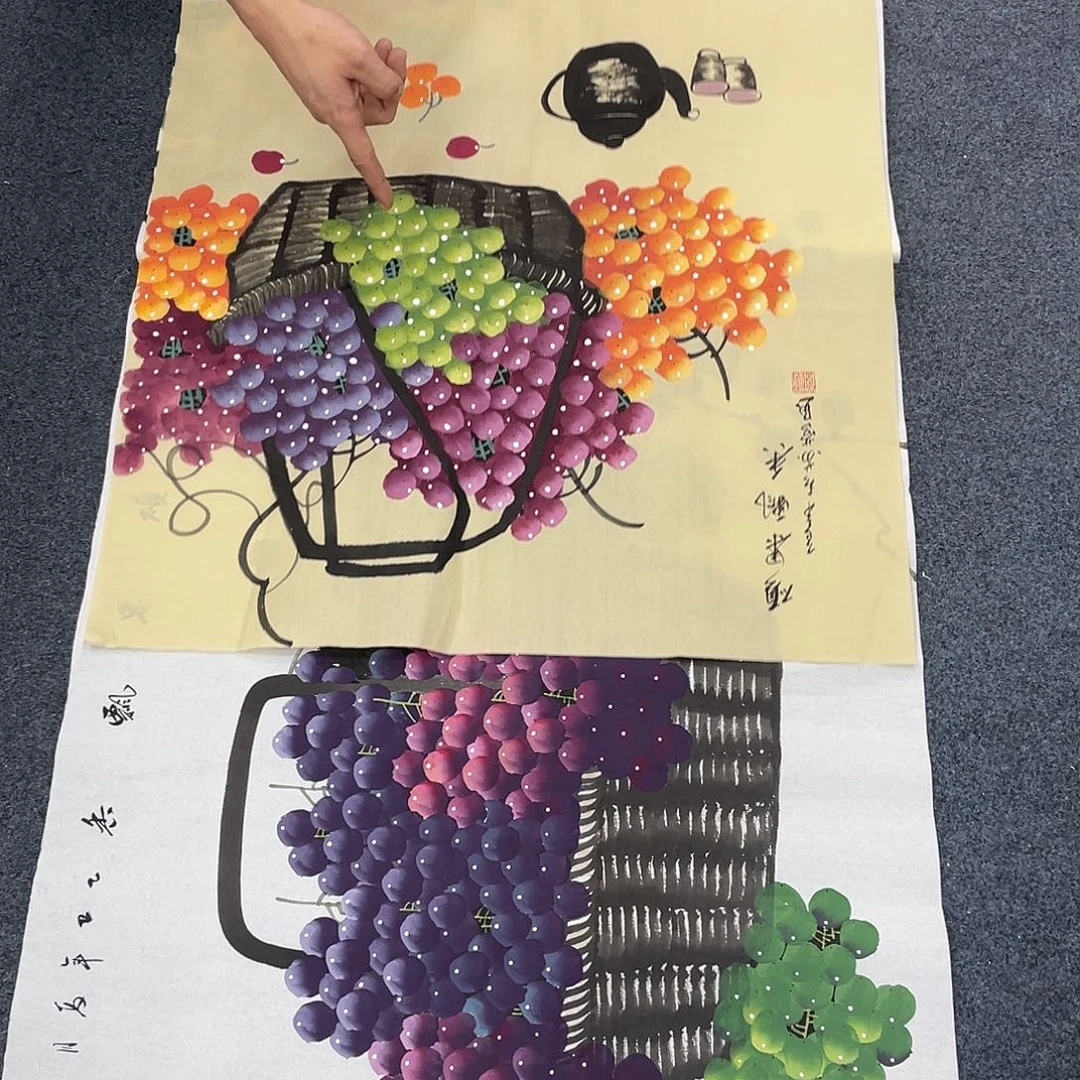 国画纯手绘字画宣纸