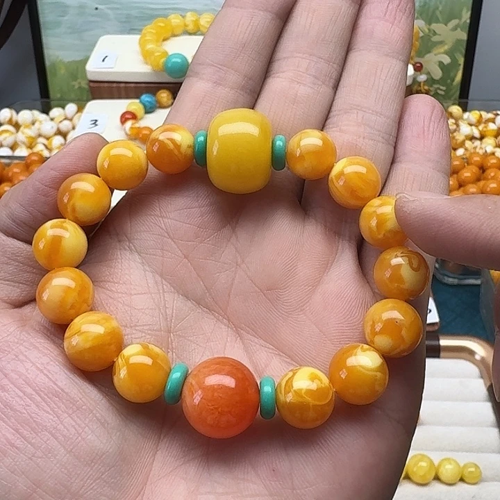 一****非金属精品老蜡色素串搭配一条
