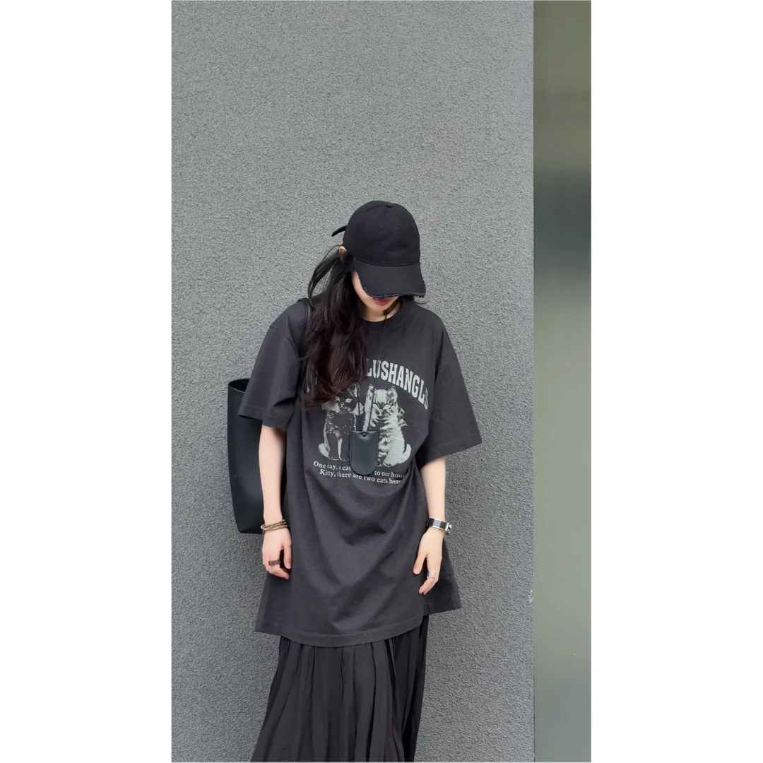 卢尚原创双猫大板T恤250321