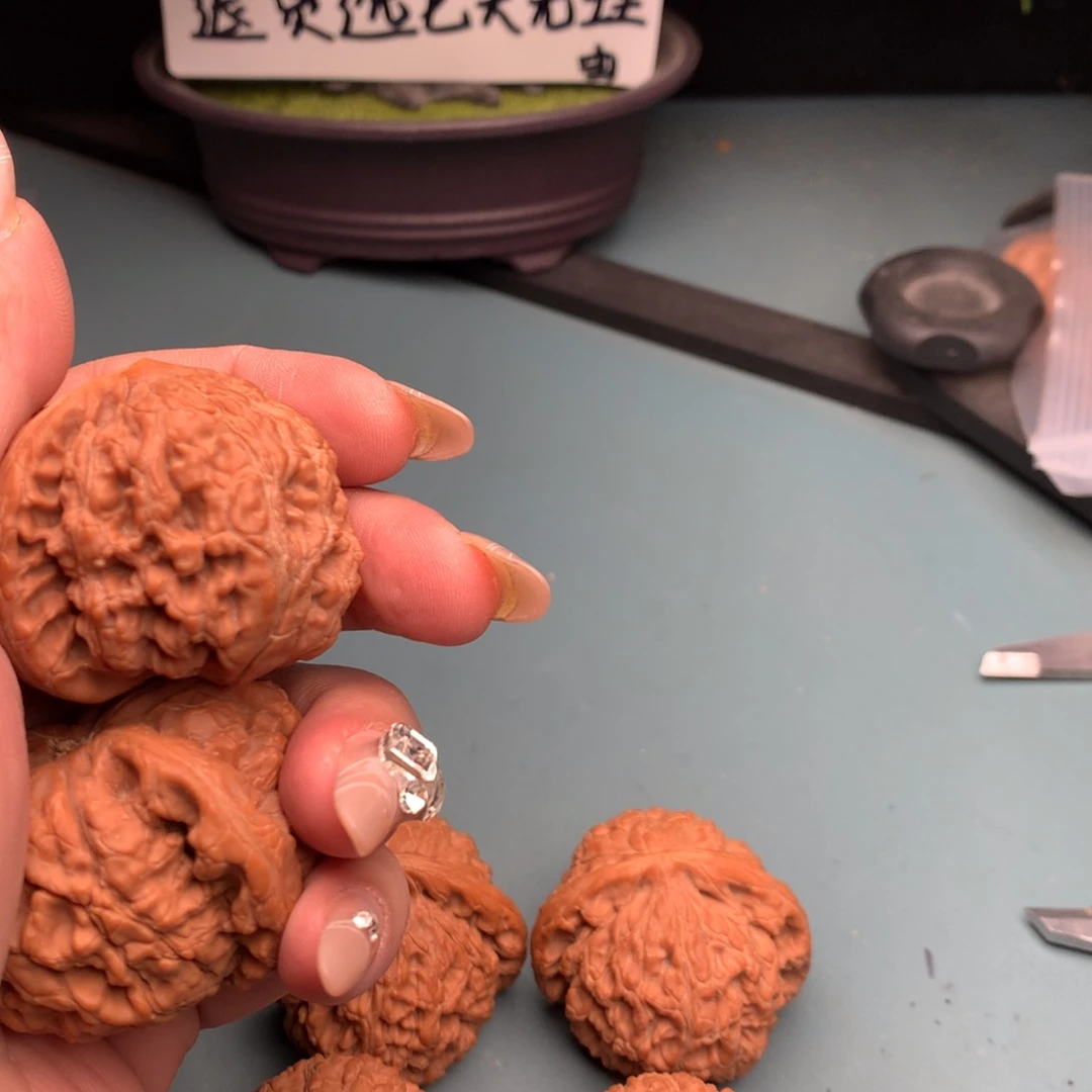 文玩核桃把件水龙4445