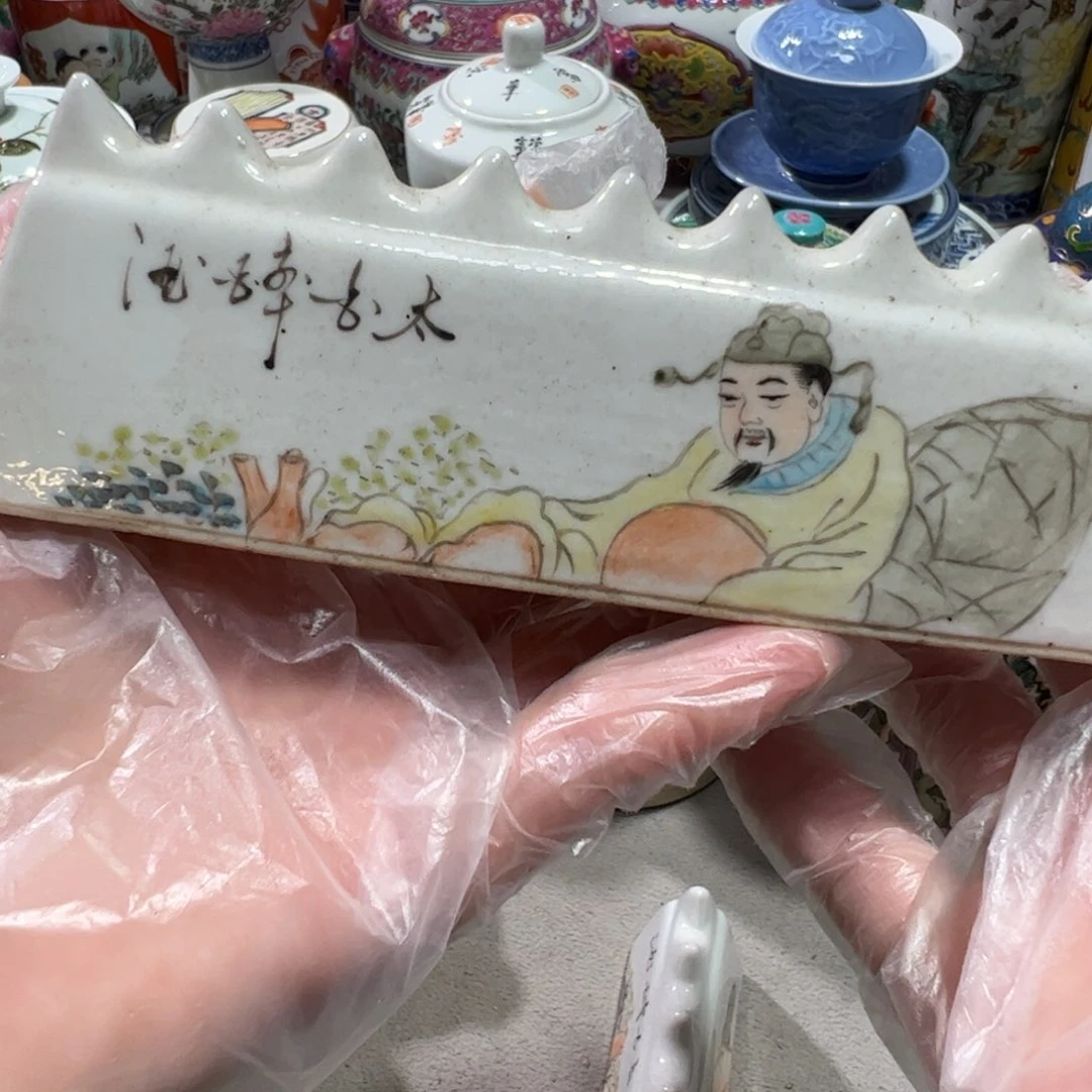 景德镇瓷器瓷器1122鹿*童