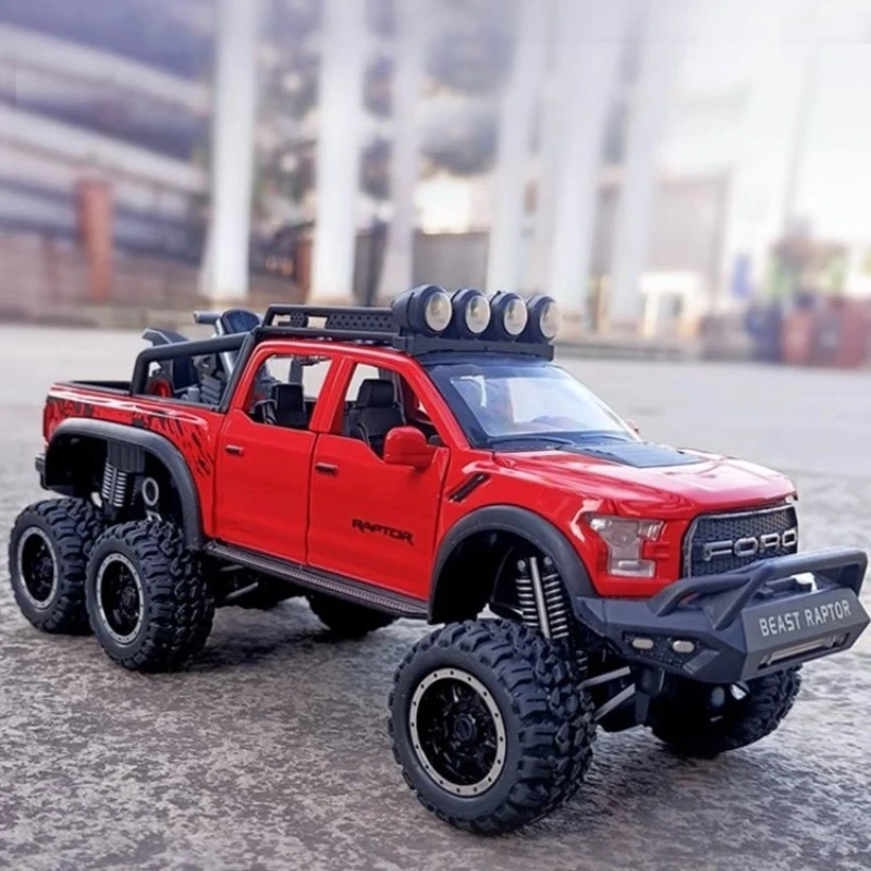 福特猛禽F150合金车模型仿真汽车模型玩具车1:24精致收藏摆件礼品