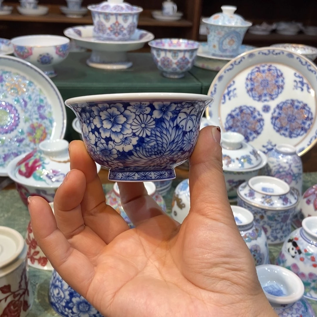 杯w雪山春晓万花压手杯