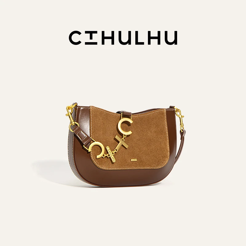 CTHULHU【字母拼接腋下包】CT408B234韩国小众品牌百搭拼接时尚包LL