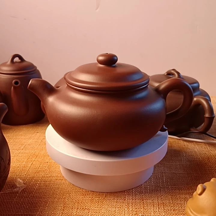 紫砂茶壶精工半手，微瑕