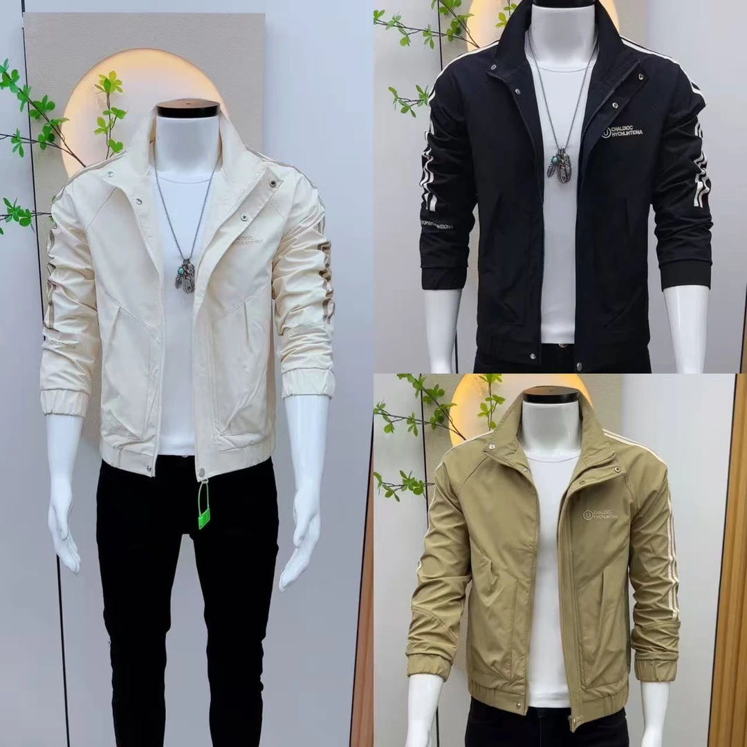 新款男士外套2025法式流行飞行夹克修身帅气韩版立领春秋季时尚