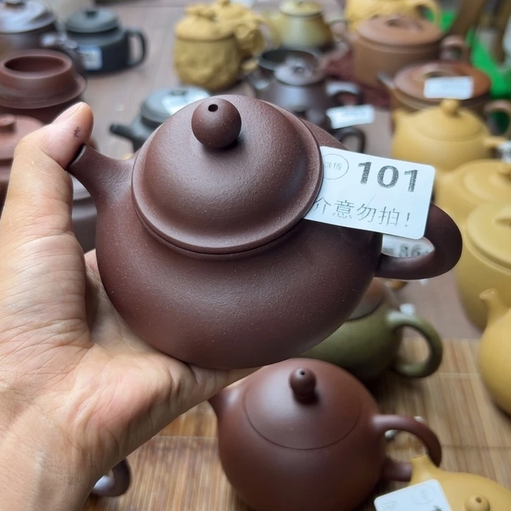 茶壶紫砂紫泥瑕疵270