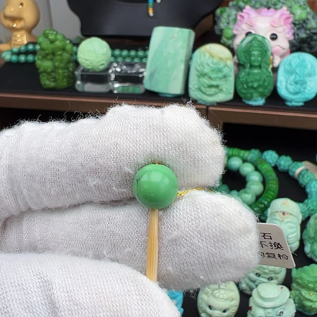 木***东绿松石未镶嵌绿松石主播璐璐