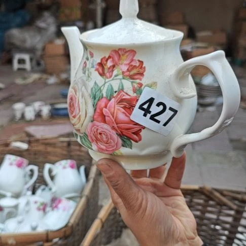 库存瓷片多孔茶壶