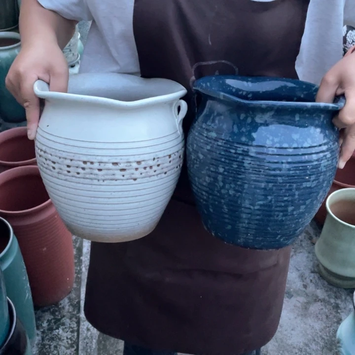 紫砂花盆口20高20正品正品