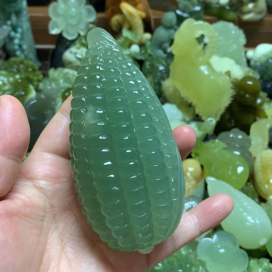 岫玉未镶嵌手把盛**年手把