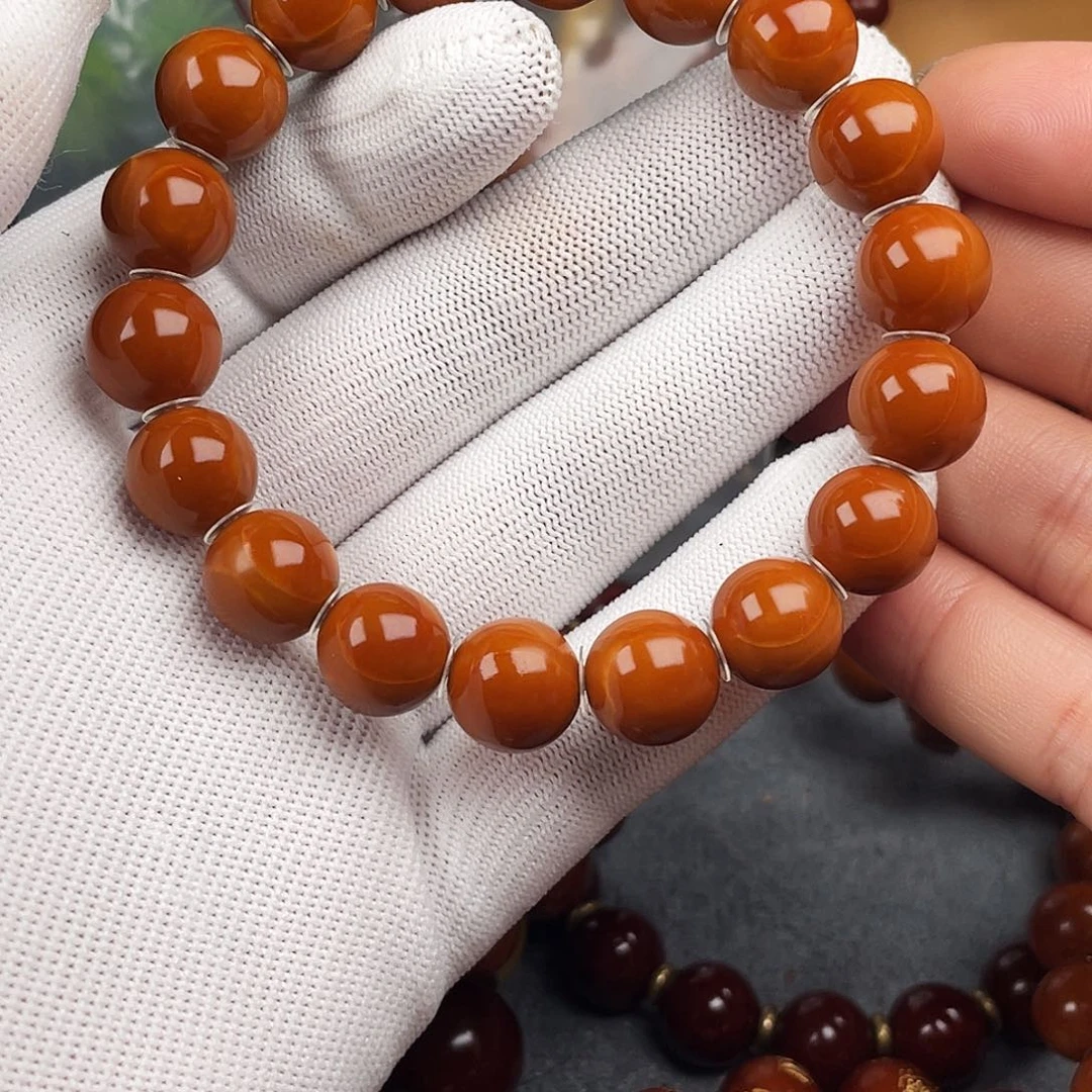 橄榄核手串亮1.2小红核精品