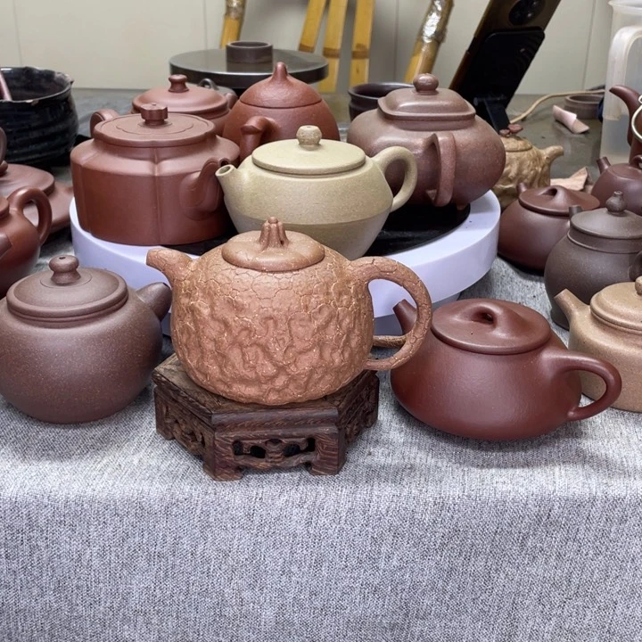 段泥茶壶休**天半手工制作薄胎制作