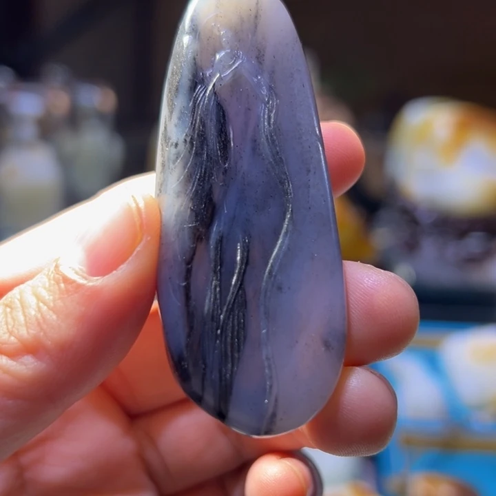 和田玉（墨玉）未镶嵌挂件