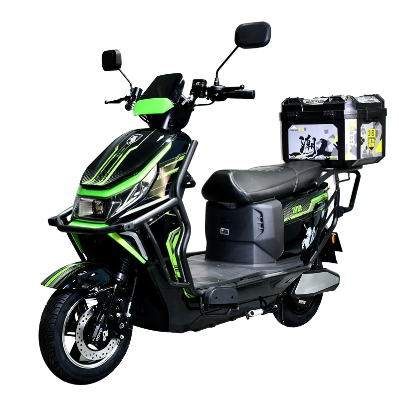 【锂电池3年换新】75码国威高速电摩外卖电瓶车72V长续航智能电动车
