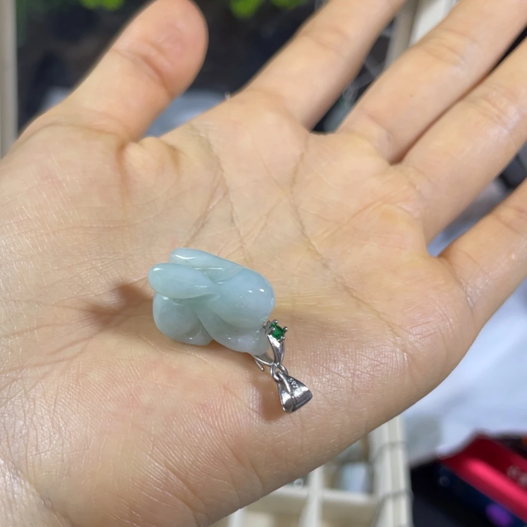 颈饰未镶嵌翡翠天然翡翠手镯