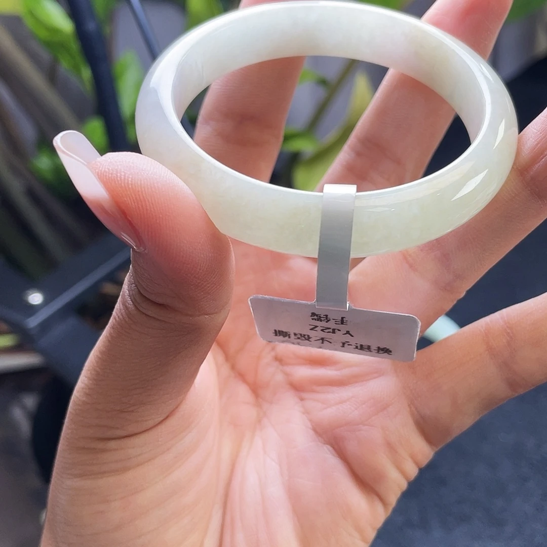 翡翠未镶嵌手镯55正圈1