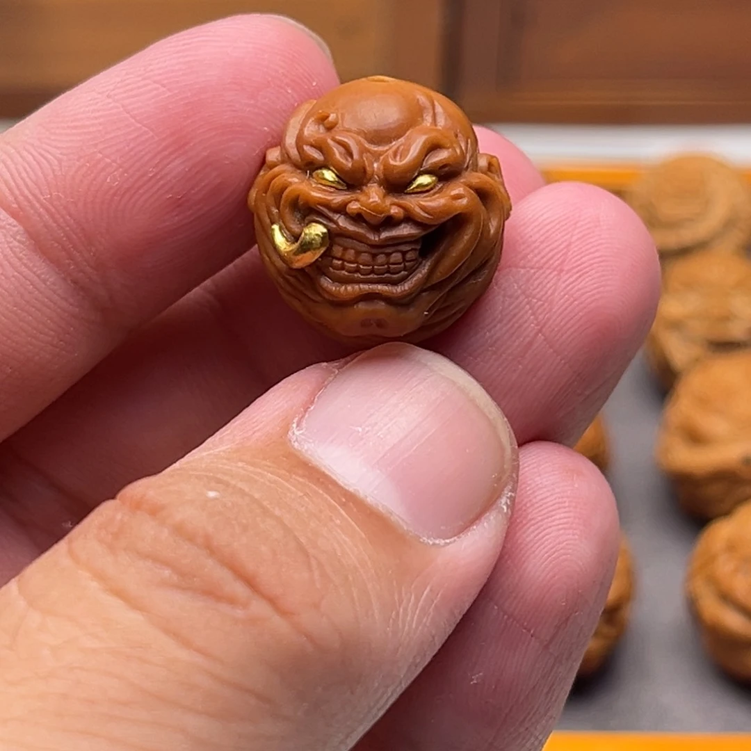 猴头核桃吊坠大獠牙恶僧