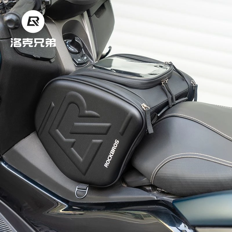 洛克兄弟踏板摩托车油箱包三角包硬壳前置马鞍包骑士骑行储物装备