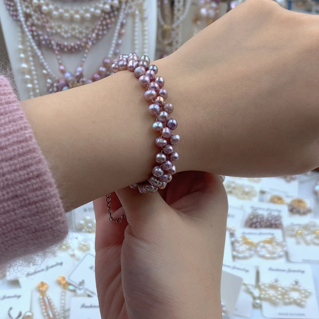 颈饰合金淡水珍珠