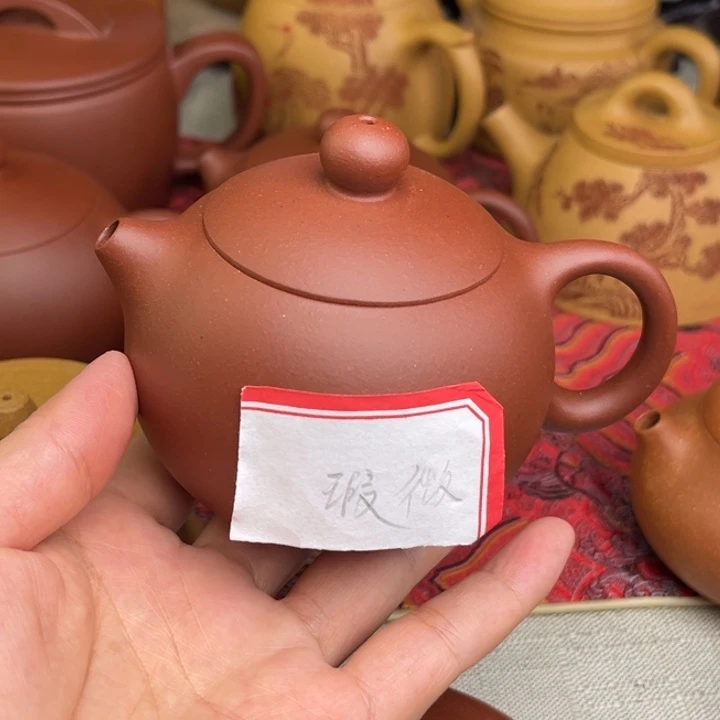 茶壶紫砂原矿红皮龙西施微瑕不挑毛病200cc