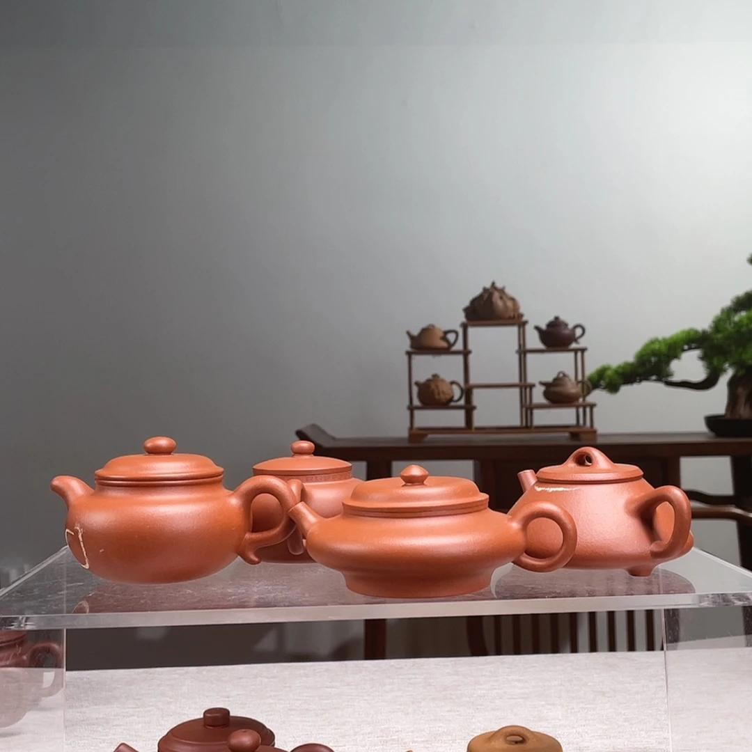 【闪购商品】茶壶紫砂骏*人红降坡石瓢容量150cc