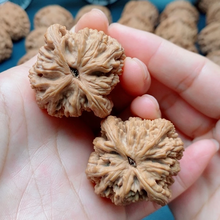 坦***然文玩核桃把件麦虎40全品