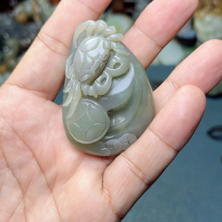 和田玉未镶嵌挂件