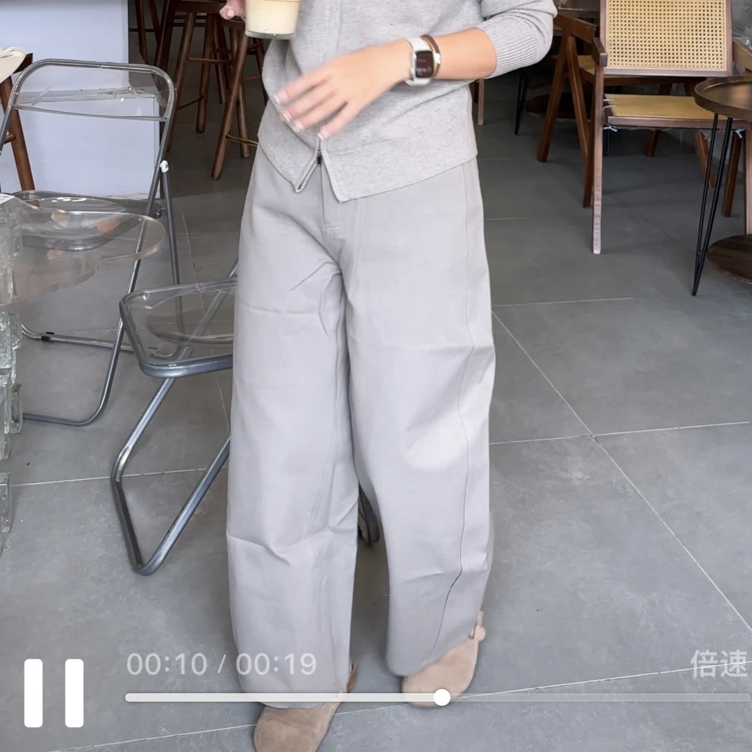 复古休闲镰刀裤韩系