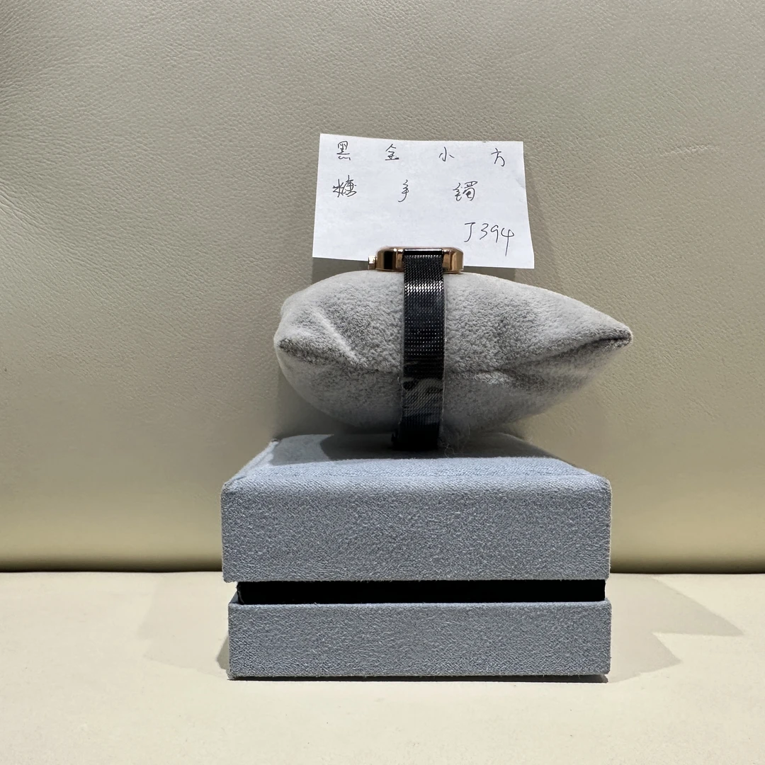 钛钢手镯 黑金小方糖手镯 ZF-J394