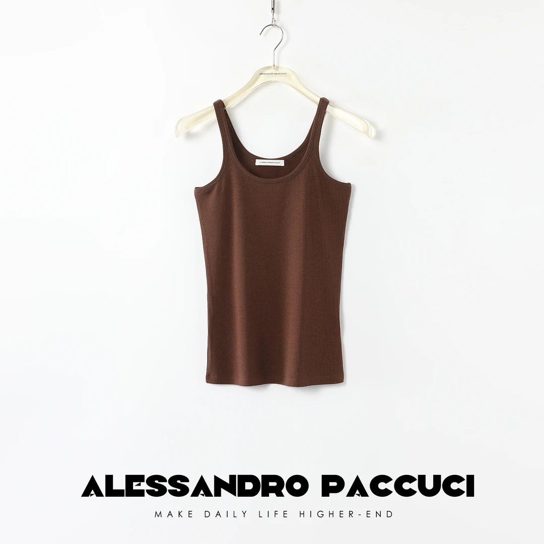 洛哥26786X 针织面料百搭纸片人吊带背心