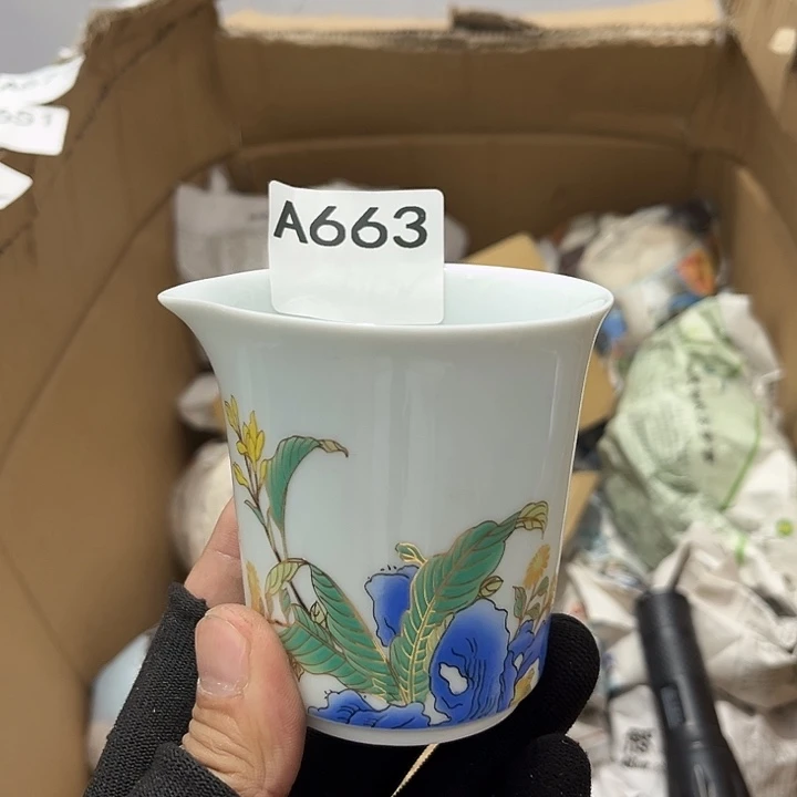 瓷片茶摆件工艺品摆件666